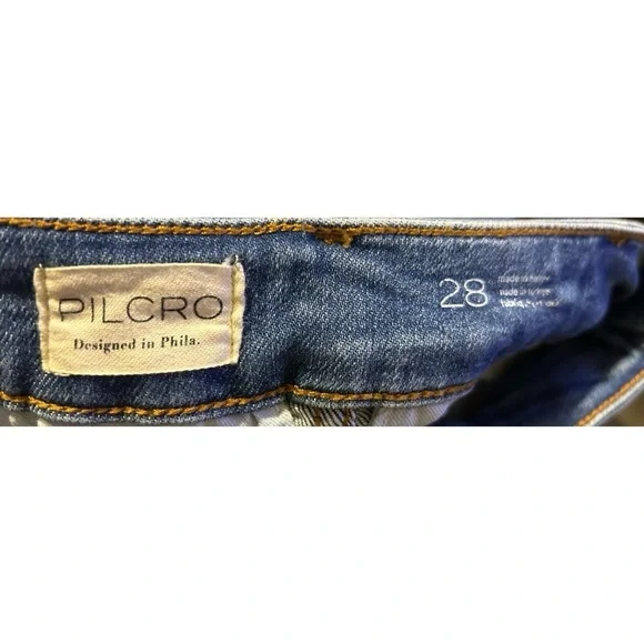 PILCRO Blue Denim Size 28 Flare Wide Leg Jeans - Picture 3 of 6